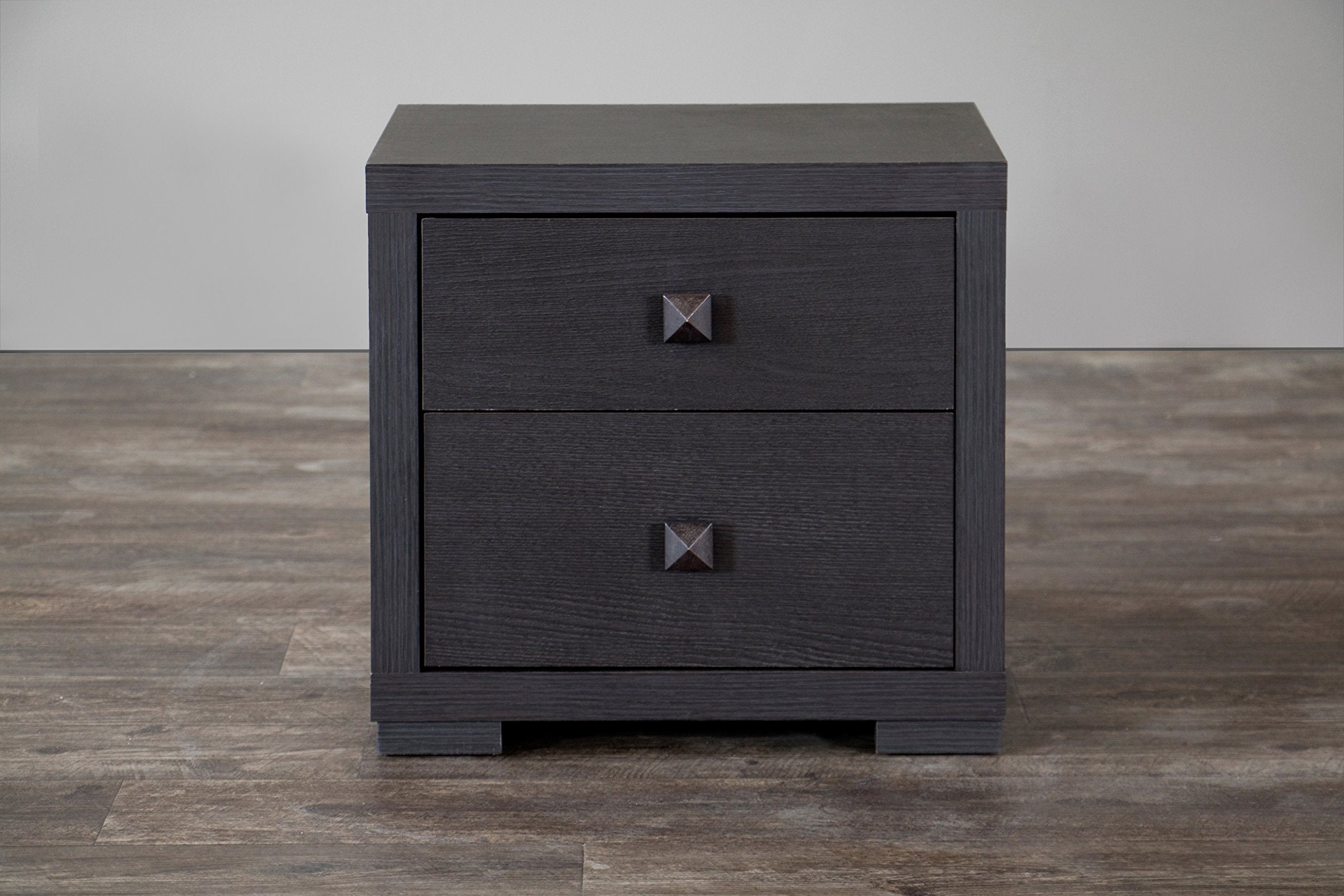 Baxton Studio Wholesale Interiors Marco Contemporary 2-Drawer Nightstand, Brown